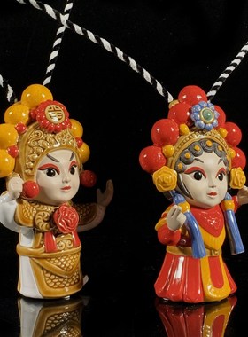 石湾公仔陶瓷粤剧摆件家居装饰客厅玄关中式粤韵风华摆设生日礼物