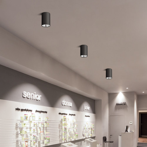 led明装筒灯吸顶圆形过道灯办公室餐厅商用店铺工程灯cob明装射灯