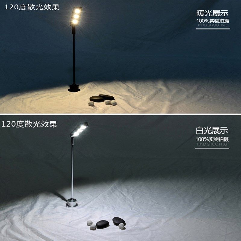 珠宝展柜灯led小射灯l1w2w3w方形柜台展示直杆射灯立杆珠宝包邮