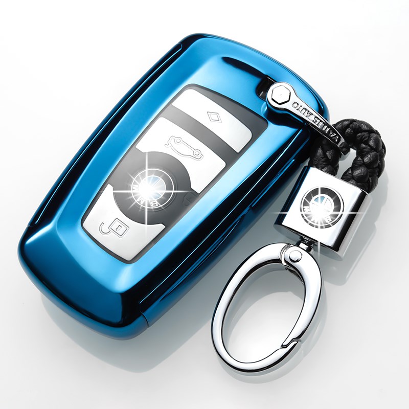 20 14 15 16老款宝马5系520 525 523 528Li钥匙包扣 遥控钥匙套壳