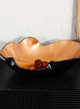 寂风树脂果盘样玄板办公室客厅餐厅关桌面新G25490家装饰房摆件高