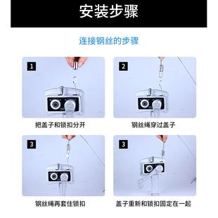 3W1心F7H8TM8S连心三孔手摇器阳台升降式 太件晾衣架通太用配维修E