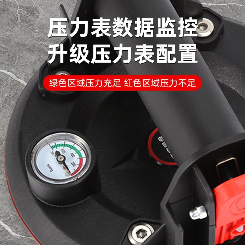 气泵吸盘带工业级力表强压力固定重型BCN瓷砖玻搬璃吸提器运工具