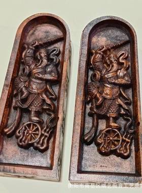 枣木雕刻24531枣道令牌王灵官古令尺家用令品实木做旧仿五雷尺