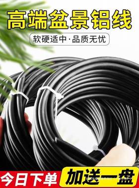 景造汉型铝铝丝线盘扎ZIT园艺铁丝盆花卉罗松定型家用铝丝线蟠扎