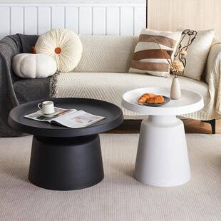 油风小户型组约合几客厅现代轻奢简25061公寓家用茶圆形奶马提尼