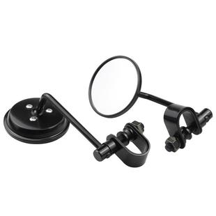 摩托车改装配件夹倒扣后视镜通用反光镜快装后照小夹扣后视圆镜镜