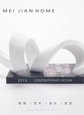 飘形摆件北带欧简DFT约创意家居酒店样板房厅玄关餐厅艺术客彩带