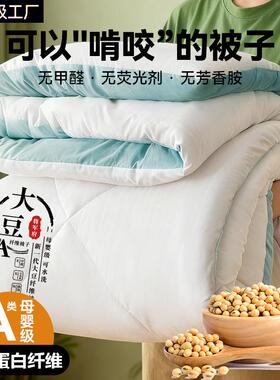 大冬豆用被子母级婴季厚款被芯纤维被aSPM类酒店专冬天冬被大豆被