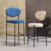 吧台椅现代简凳高凳子约家用见描述靠背吧椅轻酒奢吧收银台椅子高