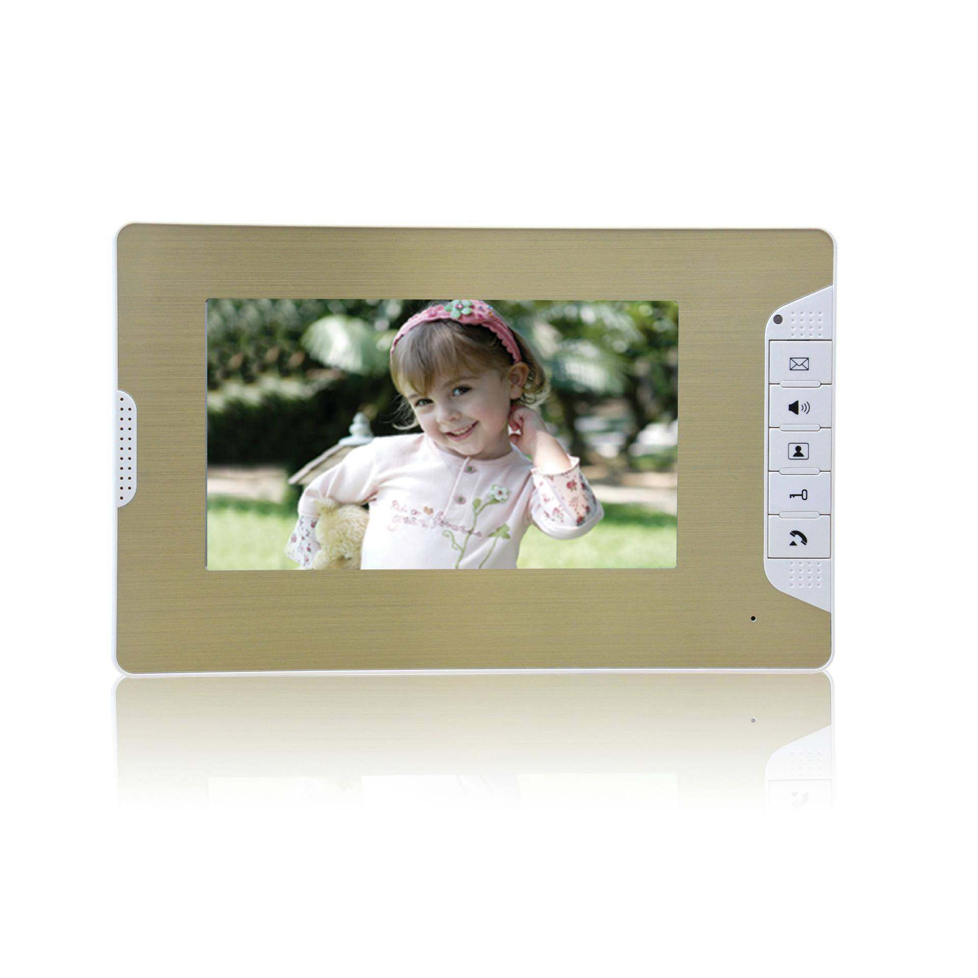 用别墅型/7寸彩/色高清数字家可视讲门铃/厂WJ716C1家直对销开锁