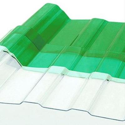 玻璃纤UDO维采光PC阳板FRP透明瓦小坑塑料停车场瓦顶光浪棚波瓦