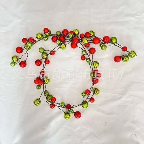 18米圣节门窗装饰球小诞灯串藤.条商场饰酒店节庆布KST置吊顶挂电