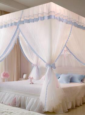 ~三帐开门落地蚊家用卧室新款免安装支杆粗加加架厚公LOJ主风