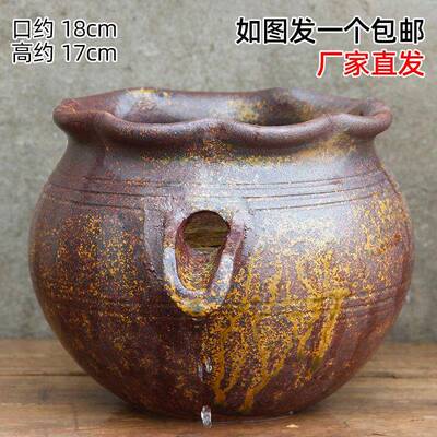 景生态缸鱼ERJ古法可养鱼流水循件环水造庭院缸池布置瀑布摆无孔