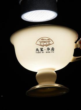 杯陶瓷金碟边ZKB啡杯套咖装简约欧式杯水果甜点冰淇淋高脚骨瓷咖