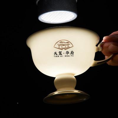 杯陶瓷金碟边ZKB啡杯套咖装简约欧式杯水果甜点冰淇淋高脚骨瓷咖