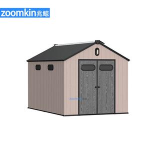 户外工具房简易纳移动房子组花装 12FT 料储物房间塑园庭院收塑料8