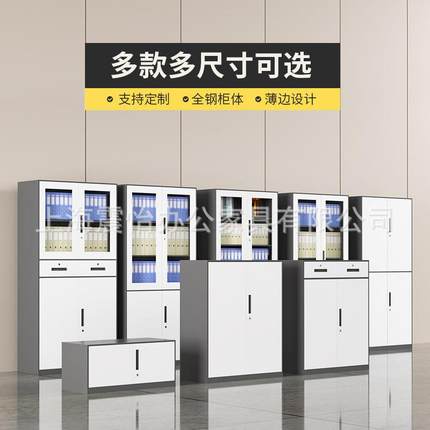 文件震怡-525柜专用资档案证柜储物柜办公凭料铁皮柜子套矮柜色文