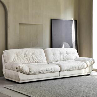 意式极简磨砂科技布羽绒沙发baxter云朵沙发小户型客厅布艺沙发