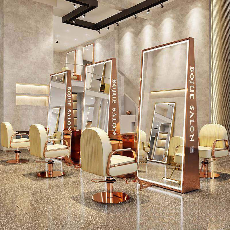 网红理发店镜台单双面落地镜美发店镜子带灯不锈钢剪发镜发廊专用,农用物资,其他肥料,淘宝优惠券,粉丝福利购,淘宝优惠卷