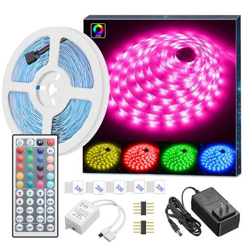 LED灯带44键灯条灯带套装LED300灯RGB滴胶防水直销超亮