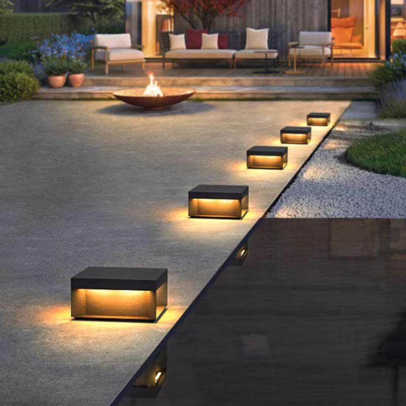 太阳能柱头灯简约现在户外别墅大门柱子灯庭院灯围墙室外院子防水