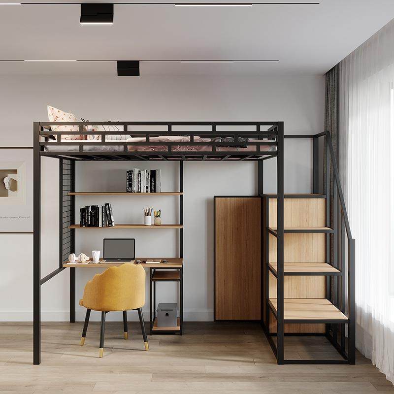 简约卧室铁艺高架床学生宿舍上床下桌床铺小户型公寓阁楼高低床,机械设备,其他机械设备,淘宝优惠券,粉丝福利购,淘宝优惠卷