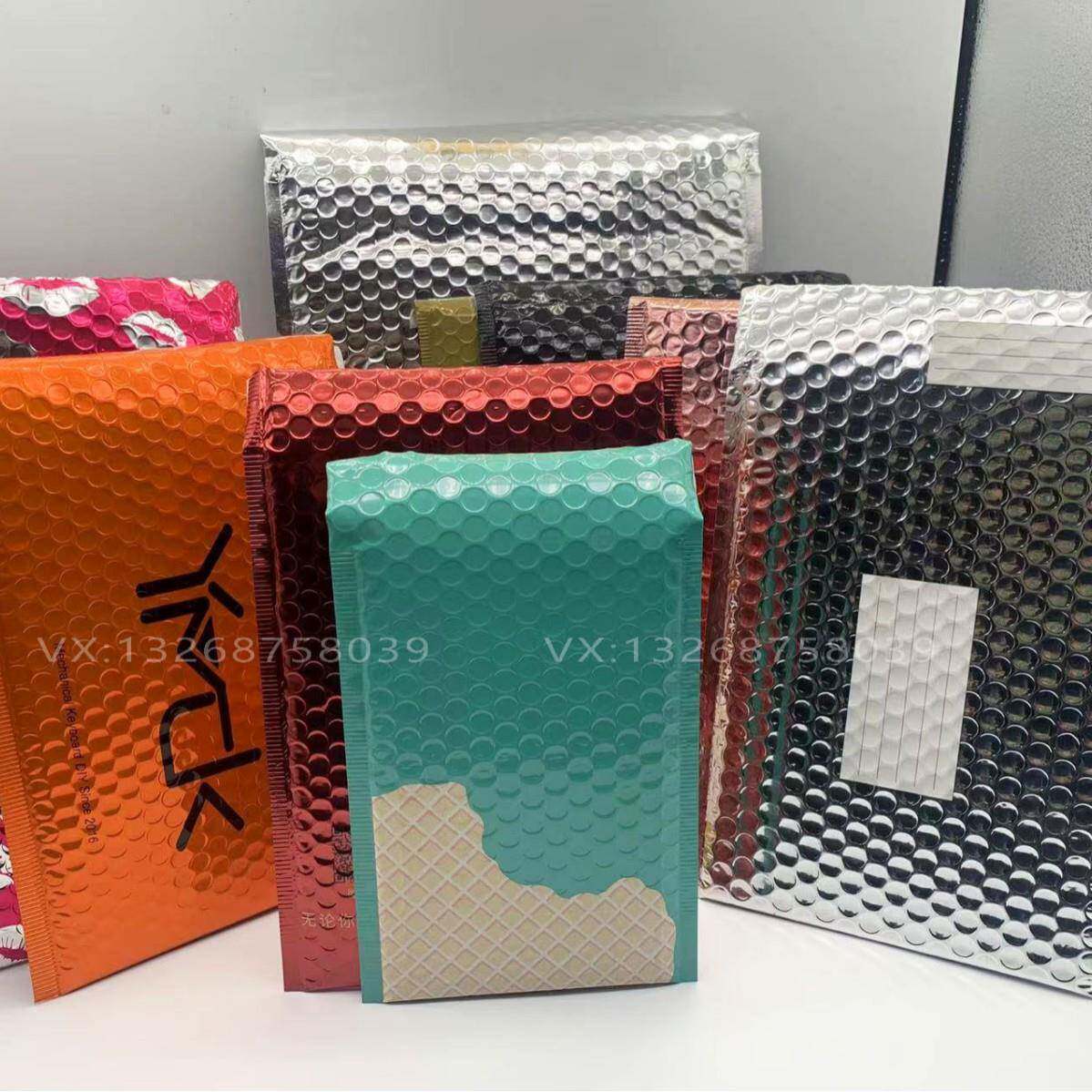 银色镀铝膜气泡袋加厚抗压高档服装饰品打包袋电商物流运输泡沫袋