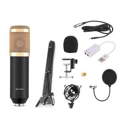 BM-900电脑网络K歌直播USB声卡话筒NB-35防喷网金属防震架麦克风