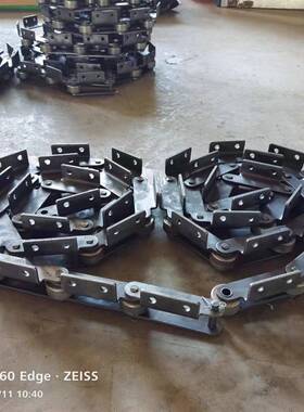 打包机弯板链条大节距100工业链条重型水泥厂弯板锰钢刮板机链条