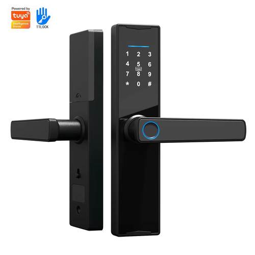 木门指纹锁家用室内老式房间门密码锁办公室民宿公寓电子智能门锁