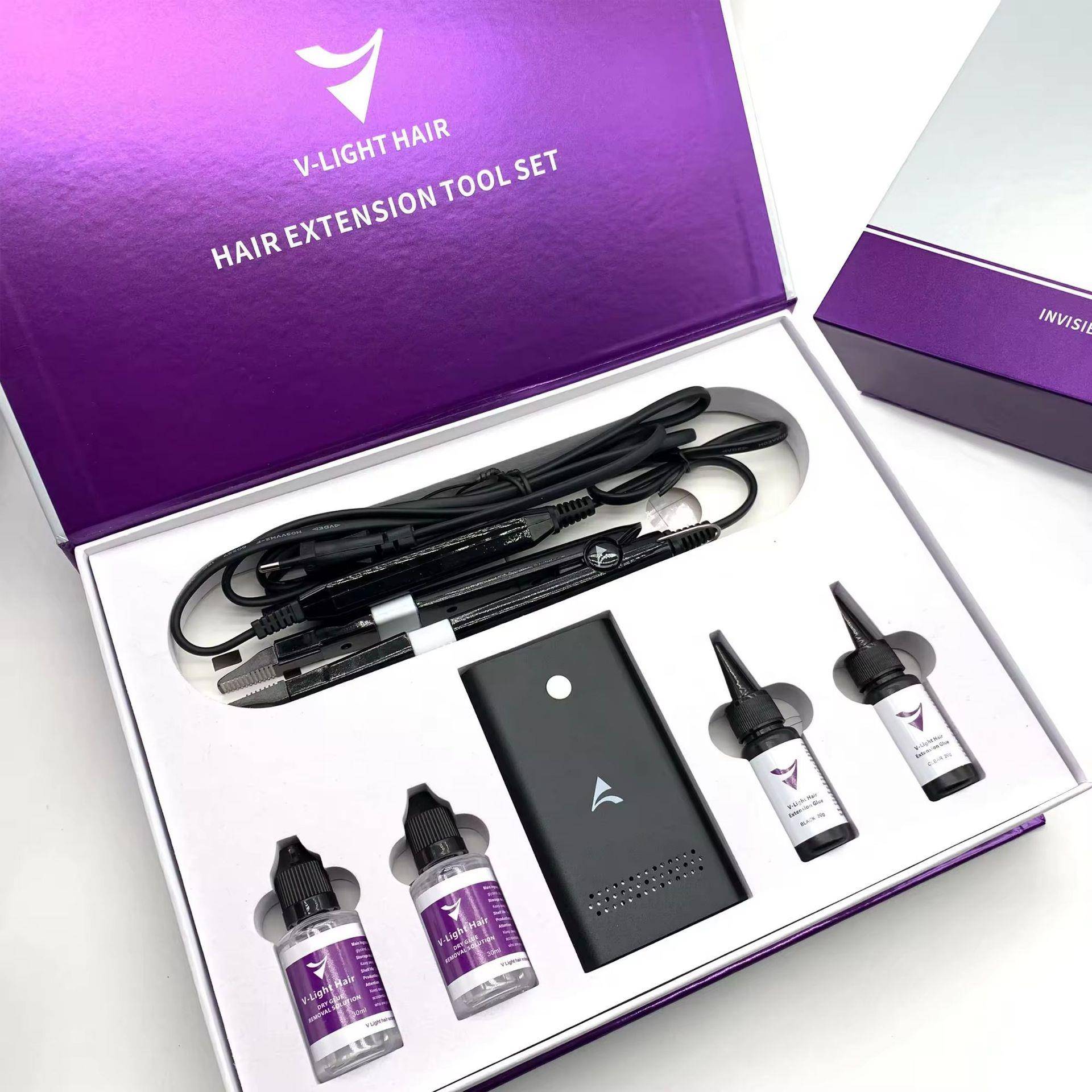 V光紫外线接发套装沙龙专业30分快速嫁接全头V光接发工具