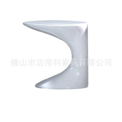 C型玻璃钢小茶几创意造型电话茶桌休闲简约现代艺术家具可