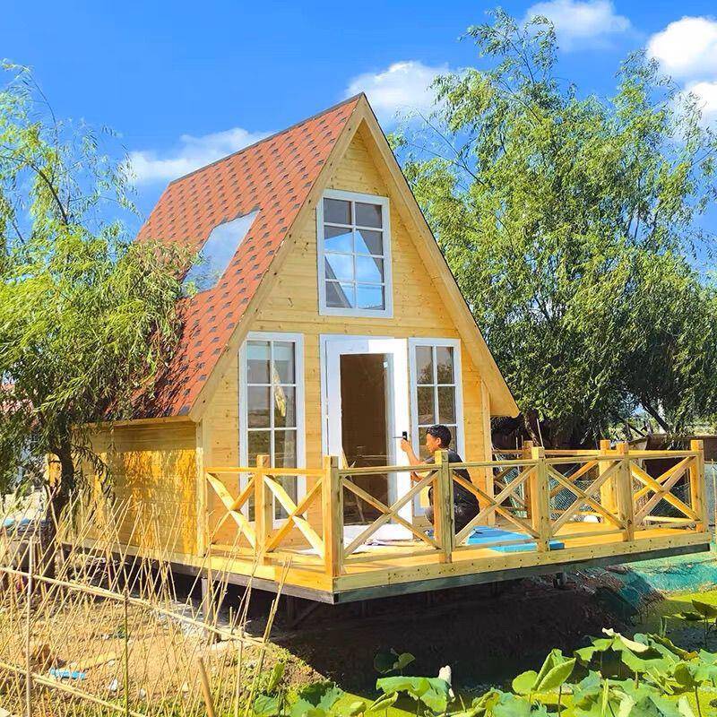 户外露营木屋景区可移动民宿住人树屋组装三角屋乡村别墅实木房子