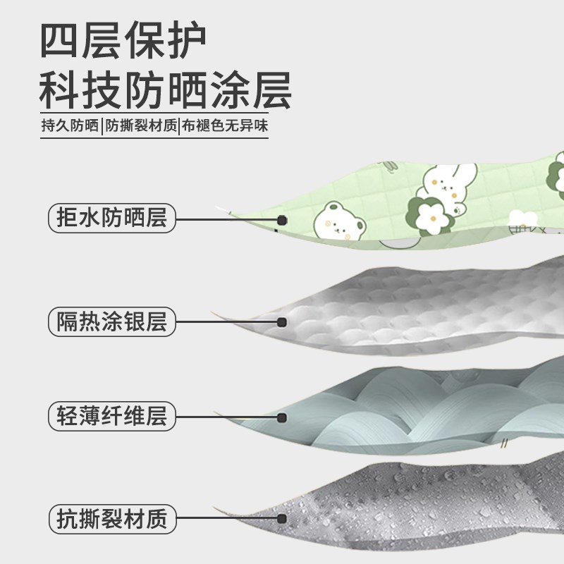 电动车挡风被夏季防晒罩薄款双面防水电动自行车遮阳四季通用防雨