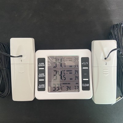 无线冷藏车温度计带防水金属探头冷库冰箱温度计冷链配送车冷冻车