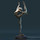 铸铜人物雕塑制作玻璃钢跳舞女孩雕像展馆美术馆艺术品落地摆件
