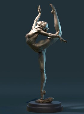 铸铜人物雕塑制作玻璃钢跳舞女孩雕像展馆美术馆艺术品落地摆件