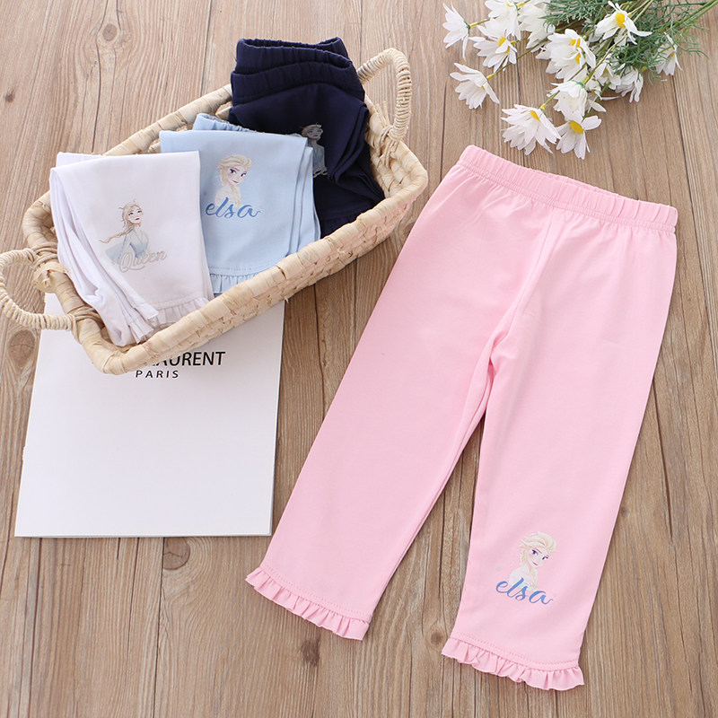 女童纯棉弹力七分裤2022夏季新款卡通儿童装5宝宝女孩7分薄打底裤,童装/婴儿装/亲子装,裤子,淘宝优惠券,粉丝福利购,淘宝优惠卷