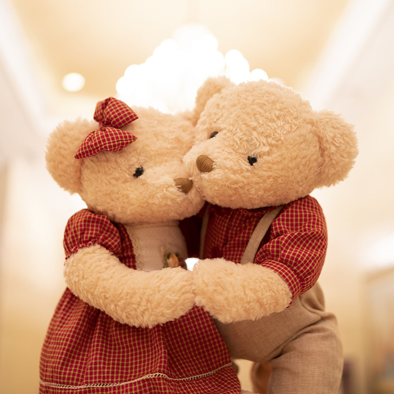 结婚婚礼压床娃娃一对抱枕对娃新婚礼物婚房公仔熊情侣摆件送新人