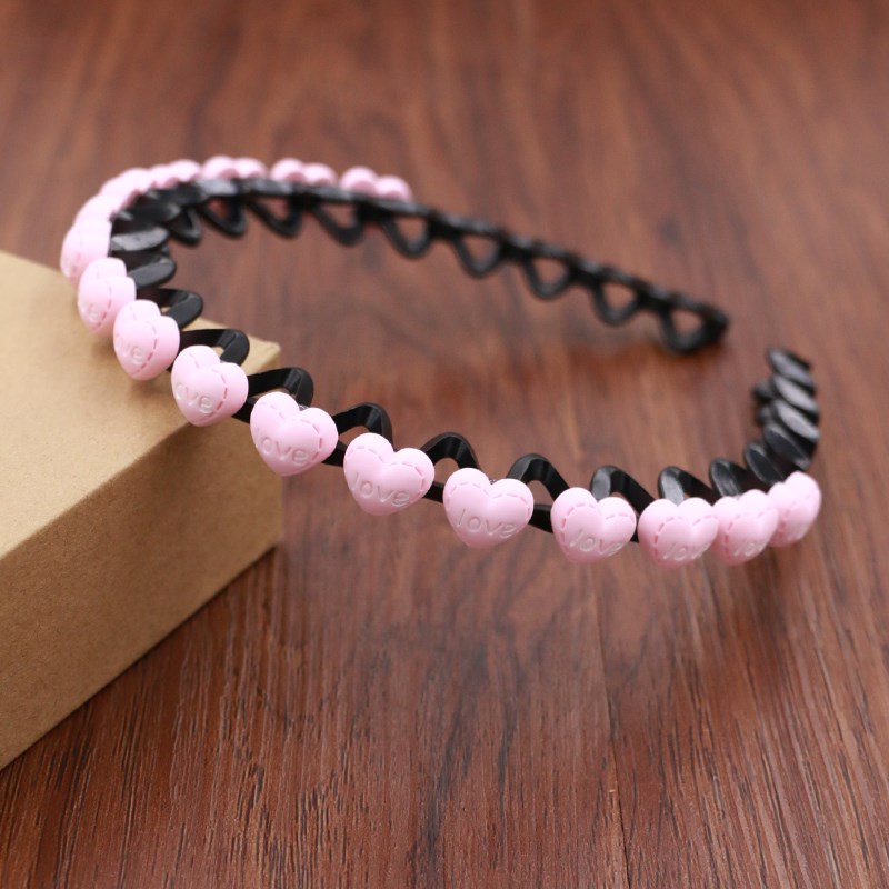 儿童发箍碎发整理神器女孩发卡头饰防滑头箍头扣满圈爱心可爱卡通