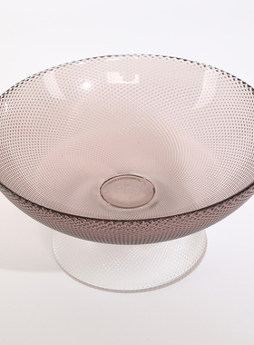 创意轻奢彩色玻璃水果盘摆件家居客厅茶几餐桌糖果盘干果盆收纳盘