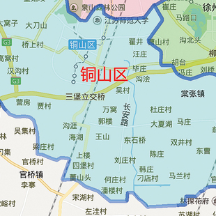 2021新款徐州市地图贴图 办公室挂图 高清防水墙壁装饰画定制地图