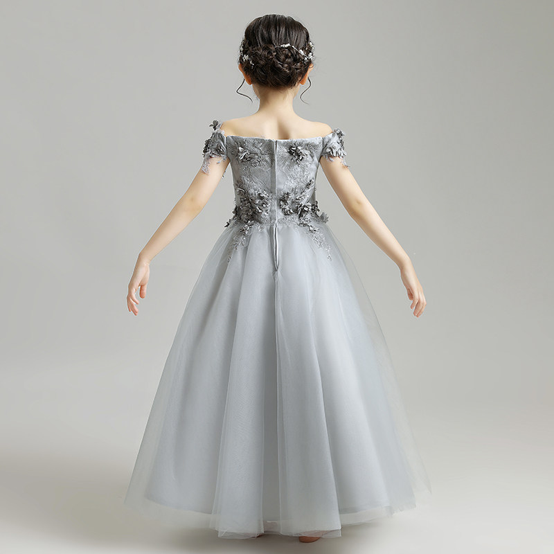 女童婚纱公主裙儿童晚礼服蓬蓬纱裙一字肩长版模特走秀钢琴演出服,童装/婴儿装/亲子装,儿童礼服,淘宝优惠券,粉丝福利购,淘宝优惠卷