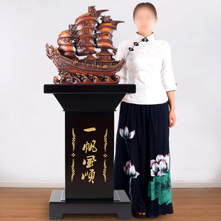 开店送礼开业礼品大号落地摆件招财工艺品公司一帆风顺帆船装饰品