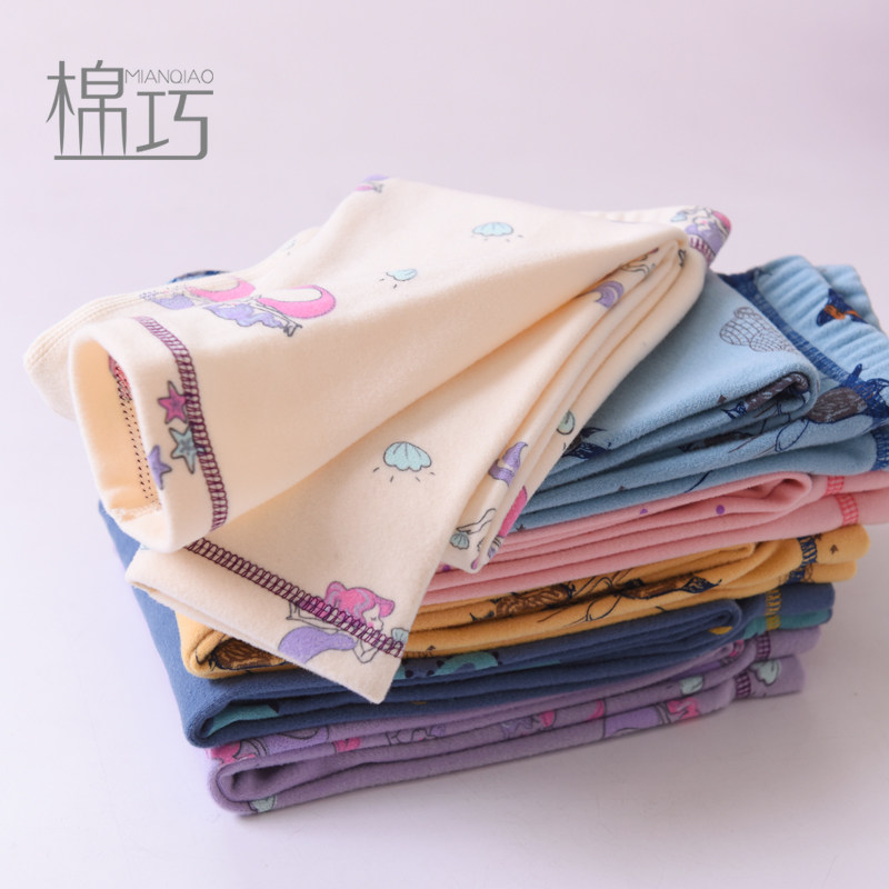 双面德绒儿童保暖裤加绒中大童加厚发热男童女童打底宝宝秋裤线裤