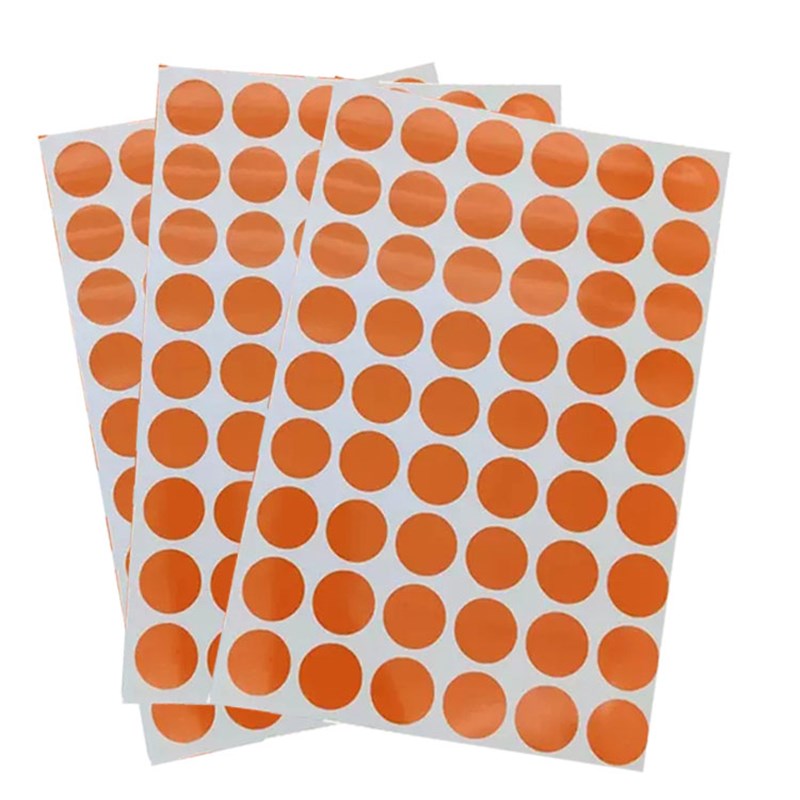 包邮橙色圆形操场站位定点贴波点 学校幼儿园地板防水耐磨墙贴纸