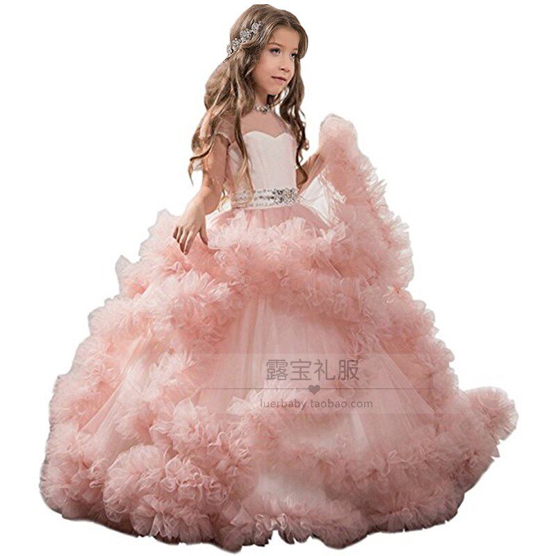 欧美蛋糕裙女童表演裙蓬蓬纱童装公主裙表演服儿童演出服主持礼服,童装/婴儿装/亲子装,儿童礼服,淘宝优惠券,粉丝福利购,淘宝优惠卷