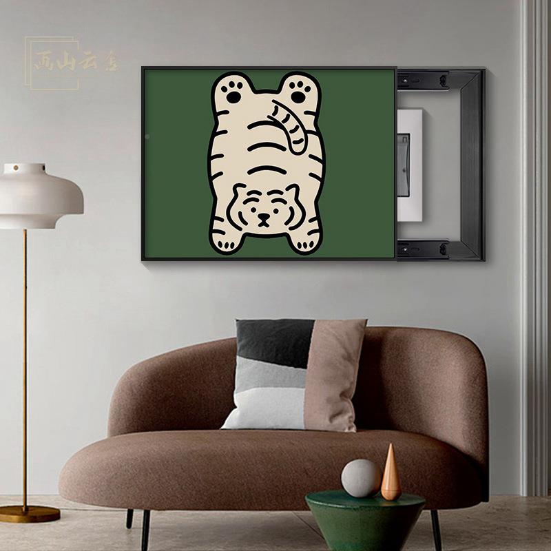 胺i多ns电表箱装饰画225新款配电箱遮巴挡壁画电SQ10032闸盒0挂画